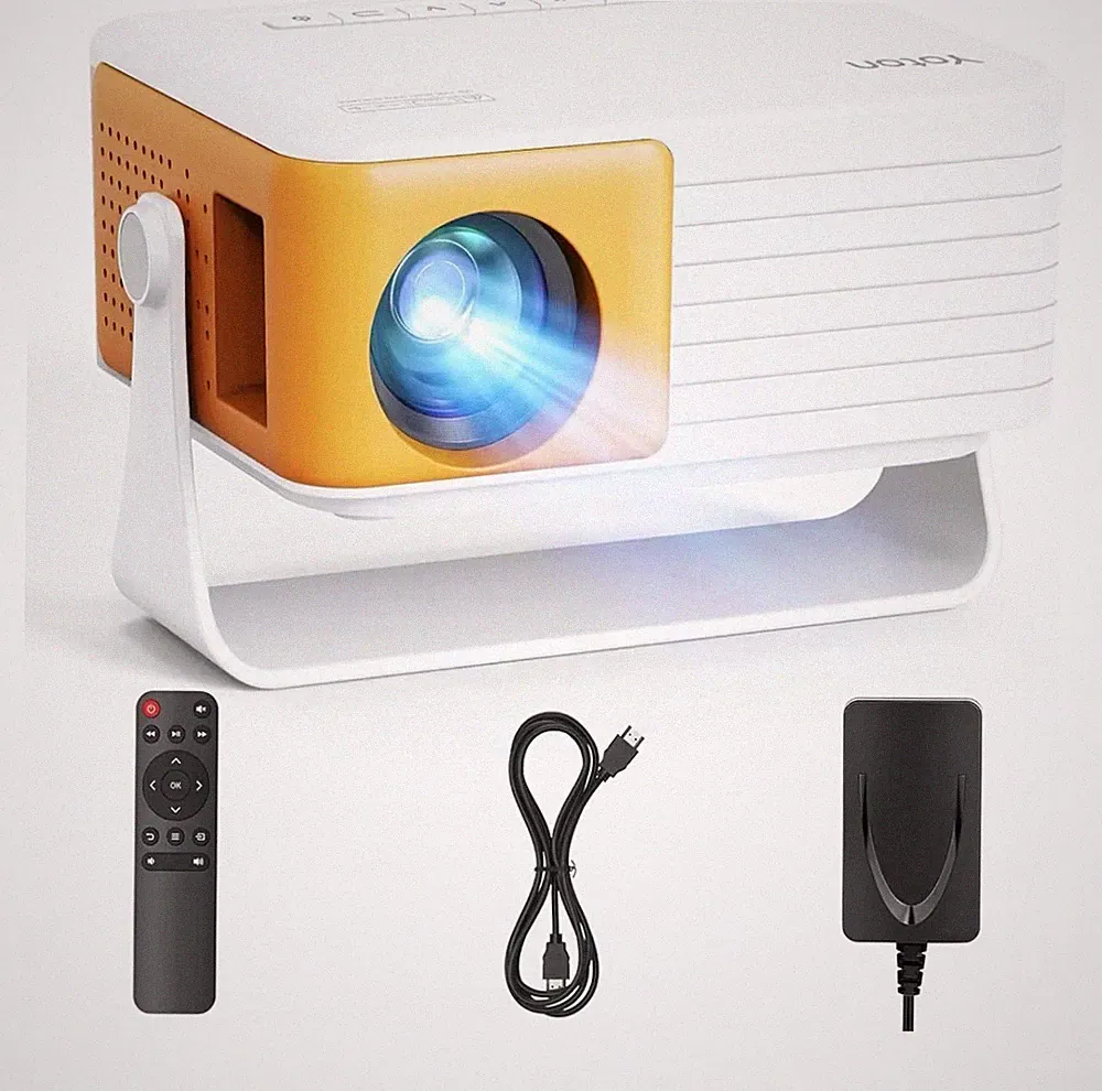 YOTON Mini Beamer Klein[180°Drehung & Auto Keystone] New Y3 Mini Projektor 1080P