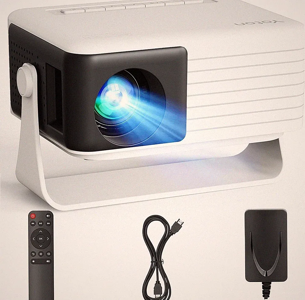 YOTON Mini Beamer Klein [180° Drehung & Auto Keystone] Projektor 1080P