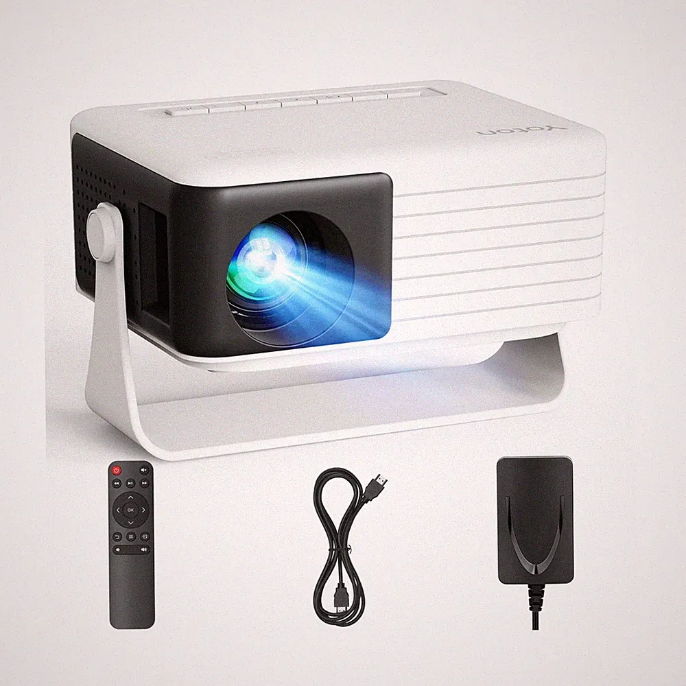 Yoton Y3 Mini Beamer tragbar 15000 Lumen für Filmnächte, Y3, schwarz