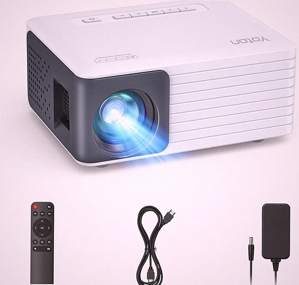 YOTON Y3 Tragbares Mini Telefon 1080P Projektor - 6000 Lumen - Weiß